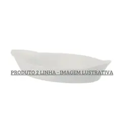 Travessa Oval com Alça 23cm Porcelana Schmidt - Mod. Calorama 014 2ª Linha