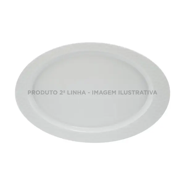 Travessa Rasa Oval 39cm Porcelana Schmidt - Mod. Artico 243 2ª Linha