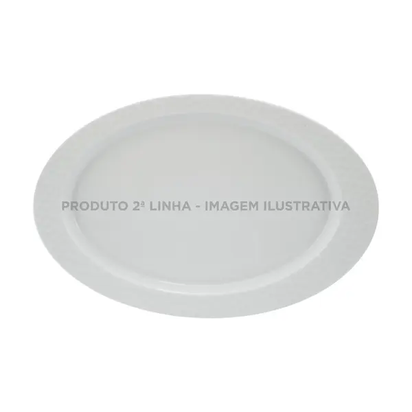Travessa Rasa Oval 39cm Porcelana Schmidt - Mod. Artico 243 2ª Linha