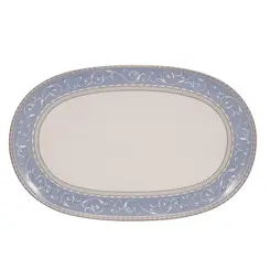 Travessa Rasa Oval 36 cm Porcelana Schmidt - Dec. Diva 2276