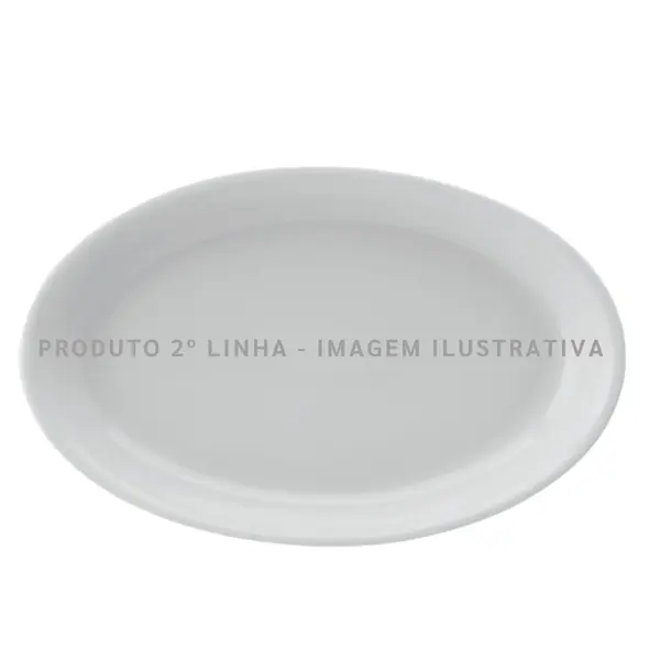 Travessa Rasa 26cm Porcelana Schmidt - Mod. DH Universal 220 2ª Linha