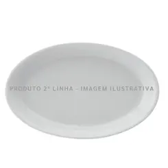 Travessa Rasa 26cm Porcelana Schmidt - Mod. DH Universal 220 2ª Linha