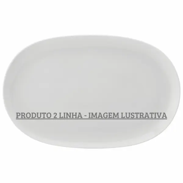 Travessa Rasa Oval 36 cm Porcelana Schmidt - Mod. 088 2ª Linha