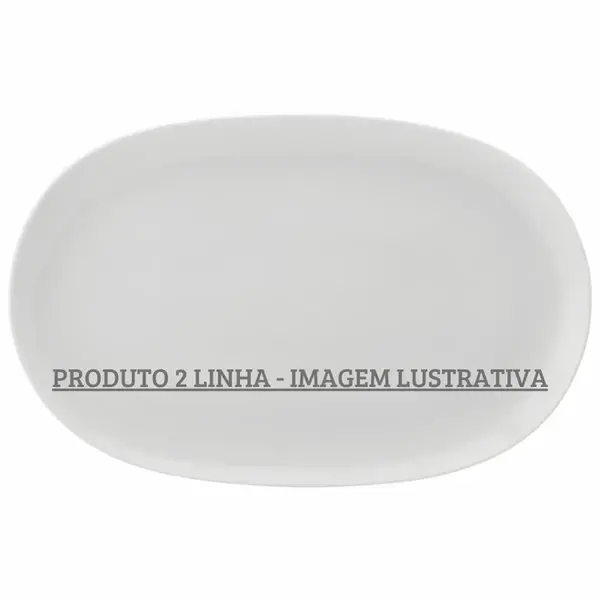 Travessa Rasa Oval 36 cm Porcelana Schmidt - Mod. 088 2ª Linha