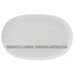 Travessa Rasa Oval 36 cm Porcelana Schmidt - Mod. 088 2ª Linha