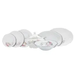 Aparelho de Jantar 41 Peças Porcelana Schmidt - Dec. Vitoria 0397