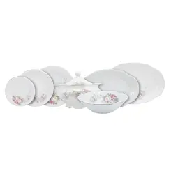 Aparelho de Jantar 41 Peças Porcelana Schmidt - Dec. Vitoria 0397