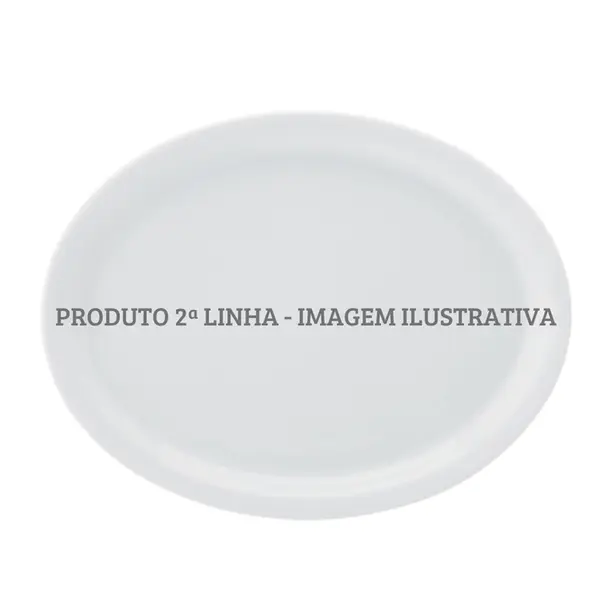Travessa Rasa Oval 29cm Porcelana Schmidt - Mod. Protel 073 2ª Linha