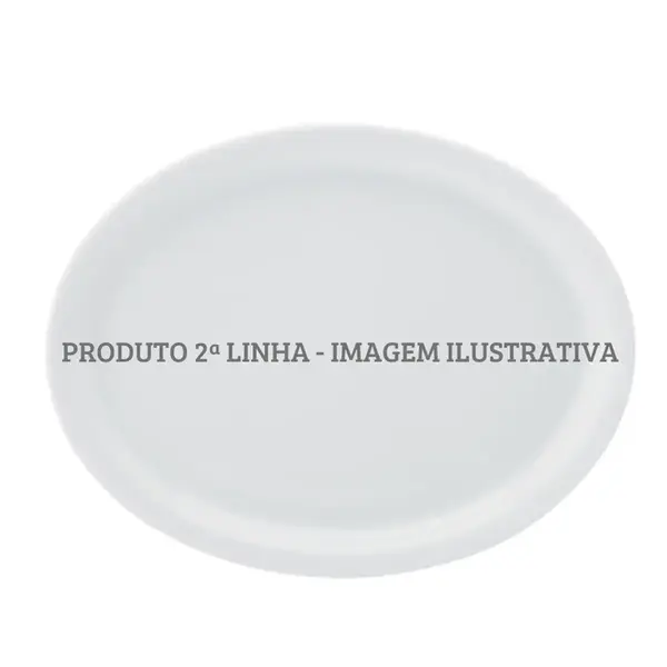 Travessa Rasa Oval 29cm Porcelana Schmidt - Mod. Protel 073 2ª Linha