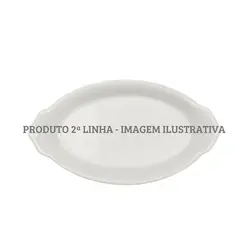 Travessa Oval com Alça 17cm Porcelana Schmidt - Mod. Calorama 014 2ª Linha