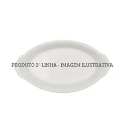 Travessa Oval com Alça 17cm Porcelana Schmidt - Mod. Calorama 014 2ª Linha