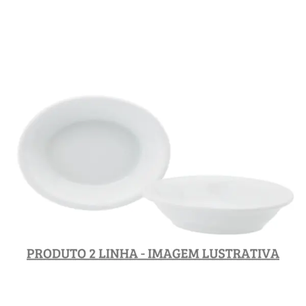 Travessa Funda Oval 17cm Porcelana Schmidt - Mod. Convencional 022 2ª Linha
