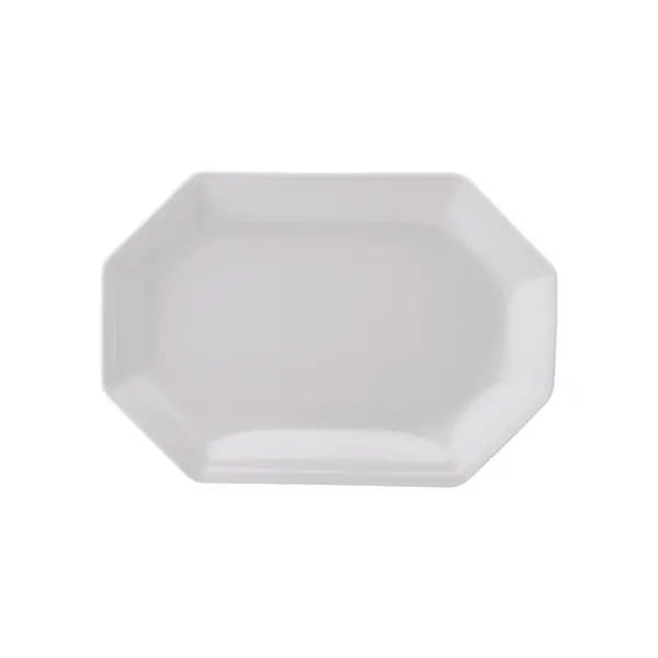 Travessa Rasa Oitavada Oval 28cm Porcelana Schmidt - Mod. Prisma 077