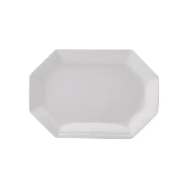 Travessa Rasa Oitavada Oval 28cm Porcelana Schmidt - Mod. Prisma 077