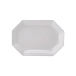 Travessa Rasa Oitavada Oval 28cm Porcelana Schmidt - Mod. Prisma 077