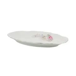 Travessa Rasa Oval 36cm Porcelana Schmidt - Dec. Vitoria 0397