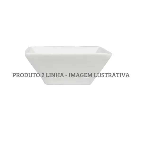 Bowl Quadrada Porcelana Schmidt - Mod. Couvert 214 2ª Linha