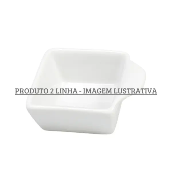 Mini Bowl Quadrada Porcelana Schmidt - Mod. Couvert 214 2ª Linha
