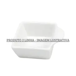 Mini Bowl Quadrada Porcelana Schmidt - Mod. Couvert 214 2ª Linha