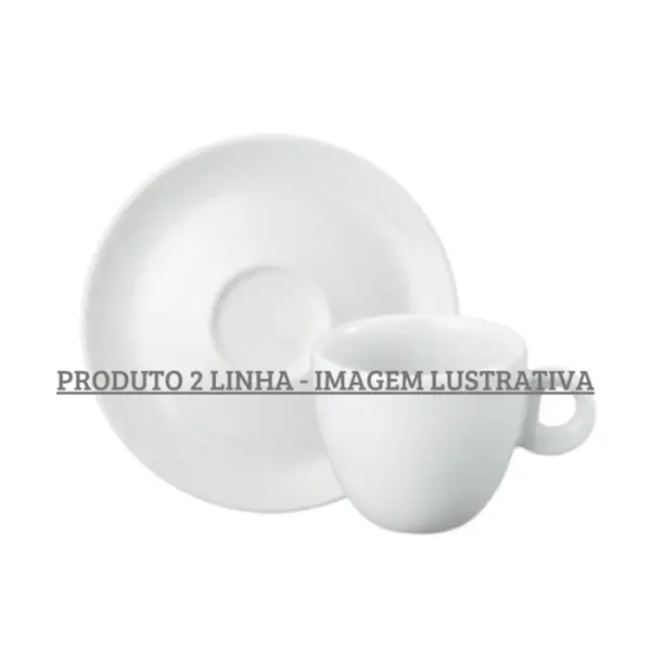 Xicara Chá com Pires Porcelana Schmidt - Mod. Sofia 106 2ª Linha