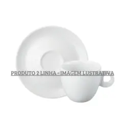 Xicara Chá com Pires Porcelana Schmidt - Mod. Sofia 106 2ª Linha