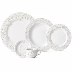 Aparelho Jantar e Café Porcelana Schmidt 30 Peças - Dec. Guaporé 2395