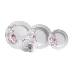 Aparelho Jantar e Chá 30 Peças Porcelana Schmidt - Dec. Maresias 2405