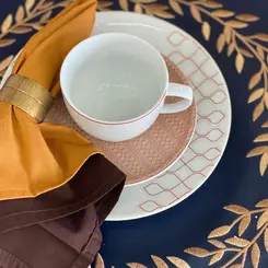 Aparelho Jantar e Chá 30 Peças Porcelana Schmidt - Dec. Jericoacoara 2401