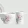 Aparelho com Bowl e Caneca 16 Peças Porcelana Schmidt - Dec. Maresias 2405
