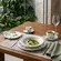 Aparelho Jantar Chá e Café 42 Peças Porcelana Schmidt - Dec. Caioba 2403