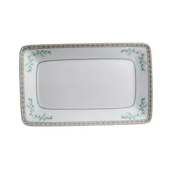 Bandeja Retangular 31cm Porcelana Schmidt - Dec. Búzios 2406