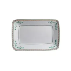 Bandeja Retangular 27cm Porcelana Schmidt - Dec. Búzios 2406