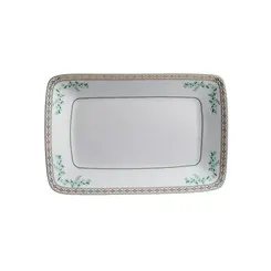 Bandeja Retangular 27cm Porcelana Schmidt - Dec. Búzios 2406