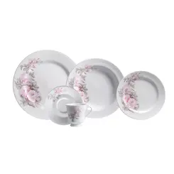 Aparelho Jantar e Chá 20 Peças Porcelana Schmidt - Dec. Maresias 2405