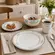 Aparelho com Bowl e Caneca 16 Peças Porcelana Schmidt - Dec. Búzios 2406