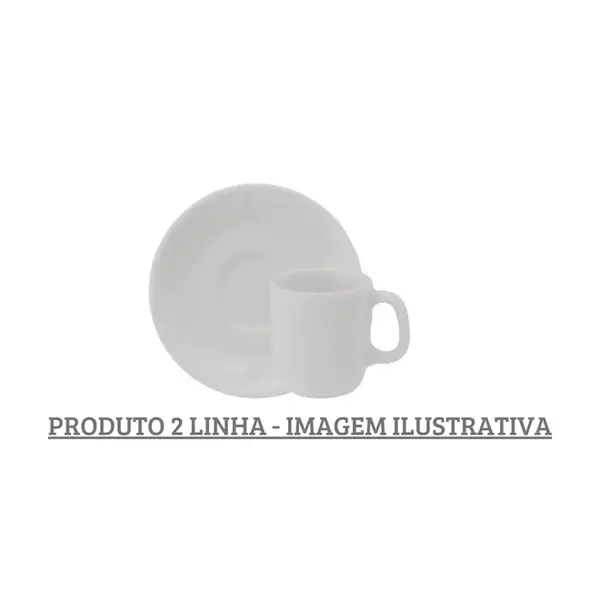 Xicara Café com Pires Porcelana Schmidt - Mod. Waves 100 2º Linha