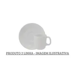 Xicara Café com Pires Porcelana Schmidt - Mod. Waves 100 2º Linha