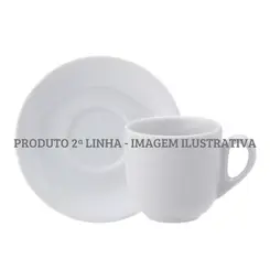 Xícara Chá com Pires Porcelana Schmidt - Mod. Pampa 125 2ª Linha