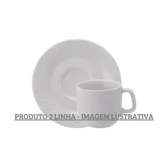 Xicara Chá com Pires Porcelana Schmidt - Mod. Waves 100 2ª Linha
