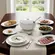 Aparelho de Jantar 41 Peças Porcelana Schmidt - Dec. Itamaraty Filetado Prata 0012