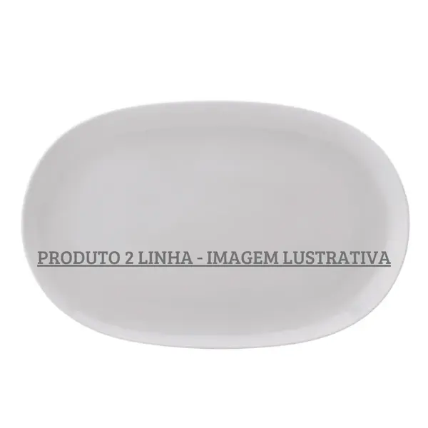 Travessa Rasa Oval 36cm Porcelana Schmidt - Mod. Itamaraty 292 2ª Linha