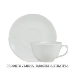 Xícara Chá com Pires Porcelana Schmidt - Mod. Izabel 003 2ª Linha