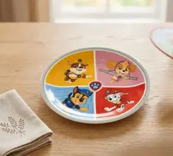 Prato Sobremesa Porcelana Schmidt - Dec. Patrulha Canina E612