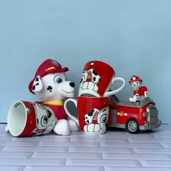 Caneca Marshall Porcelana Schmidt - Dec. Patrulha Canina E613