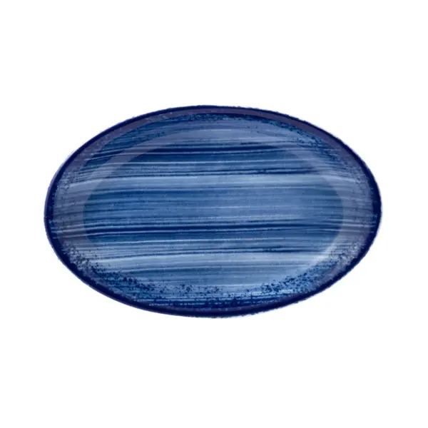 Travessa Rasa 21cm Porcelana Schmidt - Dec. Esfera Azul 2413