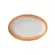 Travessa Rasa Oval 17cm Porcelana Schmidt - Dec. Esfera Mostarda 2417