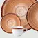 Aparelho Jantar Chá e Café 42 Peças Porcelana Schmidt - Dec. Esfera Marrom 2415