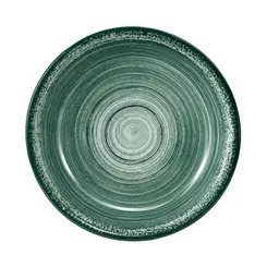 Prato Fundo Porcelana Schmidt - Dec. Esfera Verde 2418