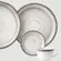 Aparelho Jantar e Café 30 Peças Porcelana Schmidt - Dec. Esfera Cinza 2416