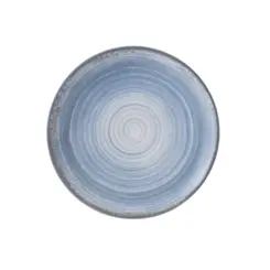 Prato Sobremesa Porcelana Schmidt - Dec. Esfera Azul Celeste 2414